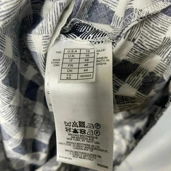 Brooks Brothers Gingham Plaid Pleated Front Dress - Picture 5 of 9